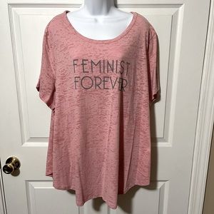 Lane Bryant 26/28 Feminist Forever tee